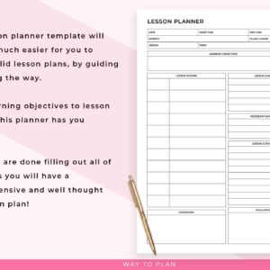 Teacher lesson planner 2024-2025 to prepare your lessons as a teacher ...
