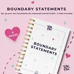 Boundary Statements | Boundary Setting Worksheets & Personal Boundaries