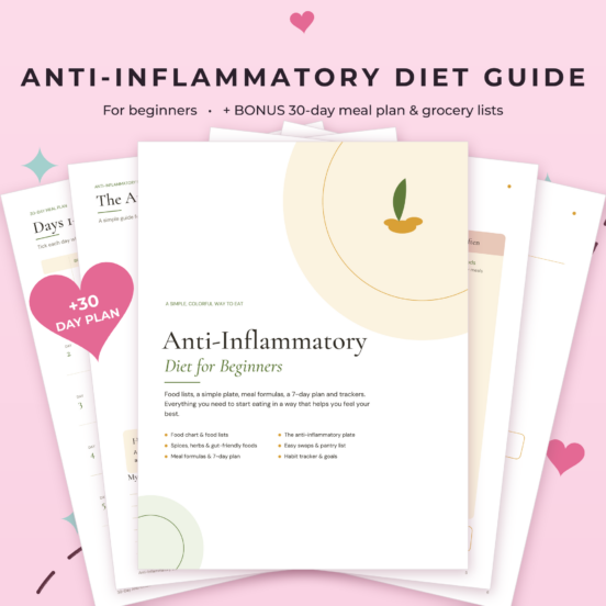 Anti-Inflammatory Diet for Beginners | Guide, Food List & Bonus 30-Day Meal Plan with Grocery Lists
