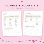 Mediterranean Diet Food List & Chart Printable