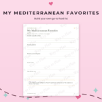 Mediterranean Diet Food List & Chart Printable