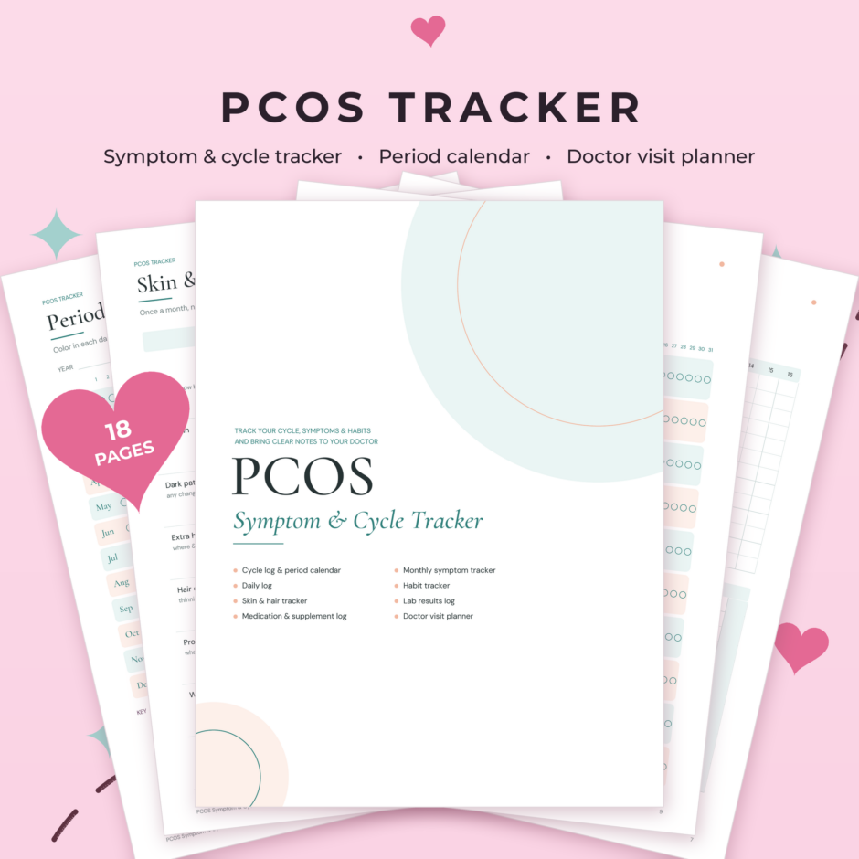 PCOS Tracker Printable | Symptom & Cycle Log