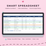 Scholarship Tracker Printable & Google Sheets Template | Way To Plan