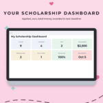 Scholarship Tracker Printable & Google Sheets Template | Way To Plan