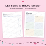 Scholarship Tracker Printable & Google Sheets Template | Way To Plan