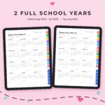 ADHD Student Planner Digital 2026-2028 for GoodNotes & iPad