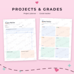 ADHD Student Planner Printable, Undated Academic Planner