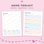 ADHD Student Planner Printable, Undated Academic Planner