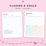 ADHD Student Planner Printable, Undated Academic Planner