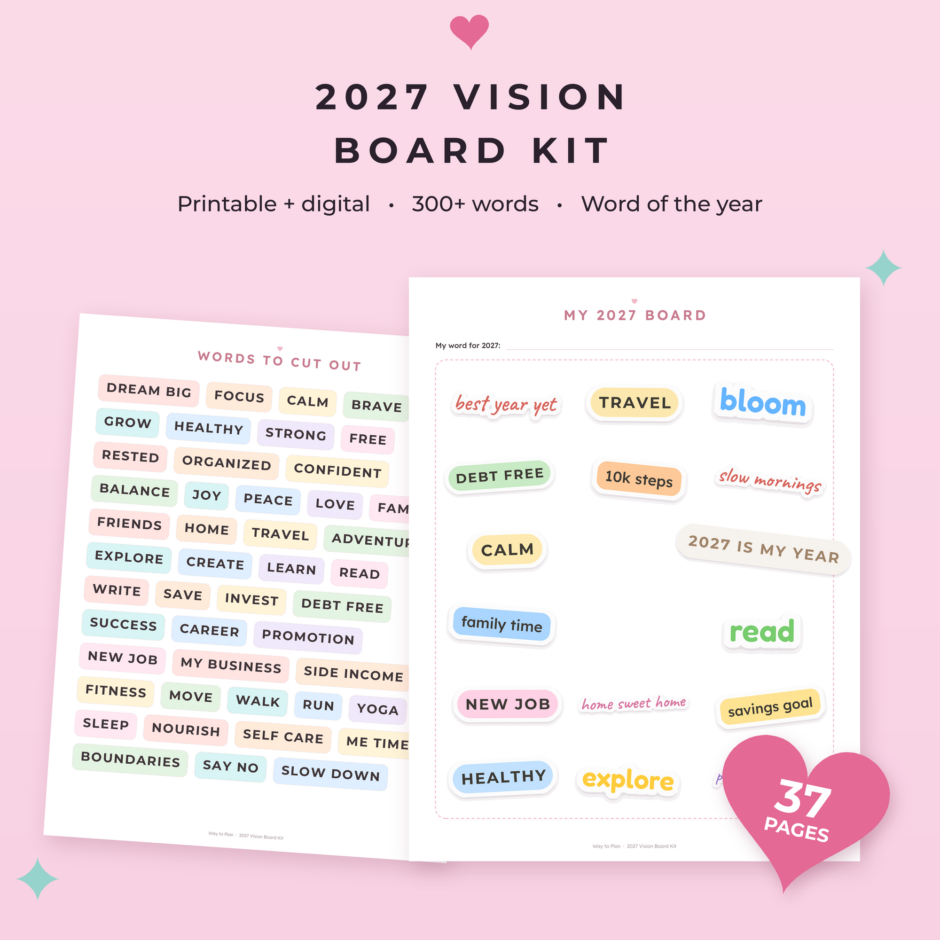 2027 Vision Board Kit