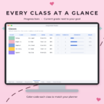 Google Sheets Assignment Tracker | Excel Spreadsheet with Due Date Countdown & Weighted Grades