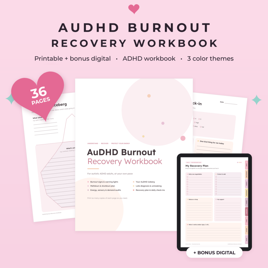 AuDHD Burnout Recovery Workbook