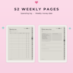 ADHD Budget Planner for Supernote Nomad - Weekly Pages