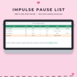 Impulse pause list tab