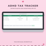 ADHD tax tracker tab