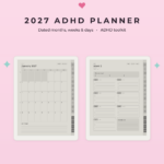 ADHD Planner Bundle for Supernote Nomad - 2027 ADHD Planner