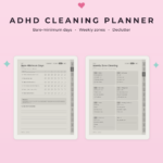 ADHD Planner Bundle for Supernote Nomad - Cleaning Planner
