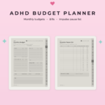 ADHD Planner Bundle for Supernote Nomad - Budget Planner