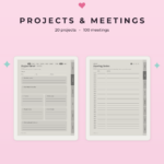 ADHD Planner Bundle for Supernote Nomad - Project Meeting