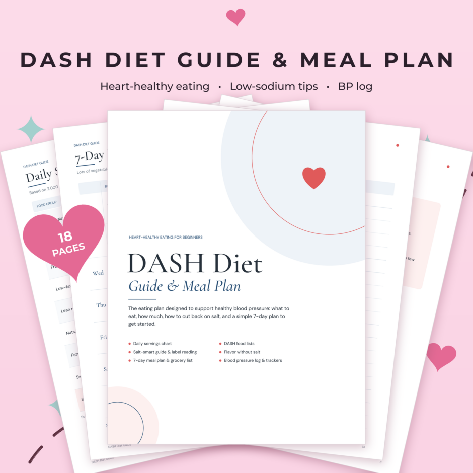 DASH Diet Food List & Meal Plan Printable | Low Sodium Guide | Way To Plan