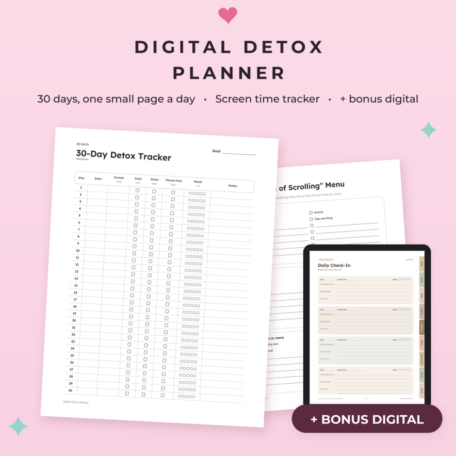 Digital Detox Planner