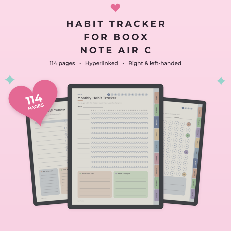 Habit Tracker for Boox Note Air C