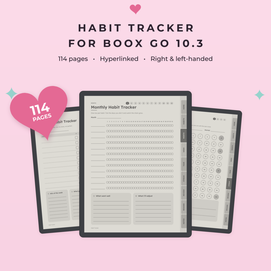 Habit Tracker for Boox Go 10.3
