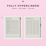 Habit Tracker for Supernote Nomad - Hyperlinked