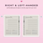 Habit Tracker for Supernote Nomad - Right Left Handed
