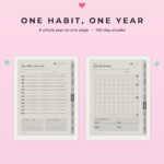 Habit Tracker for Supernote Nomad - Year Streak