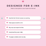 Habit Tracker for Supernote Nomad - Designed For E ink