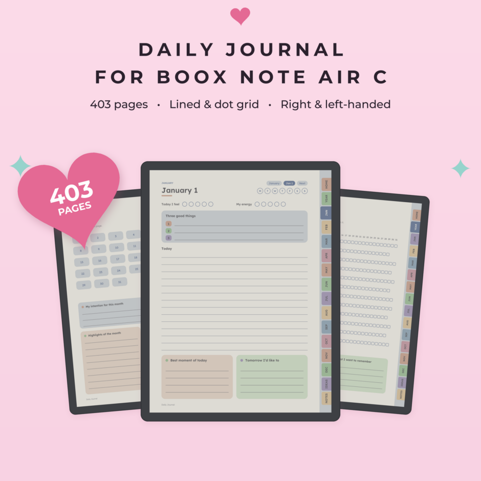 Daily Journal for Boox Note Air C