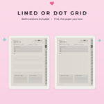 Daily Journal for Supernote Nomad - Lined Or Dot Grid