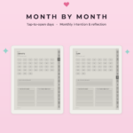 Daily Journal for Supernote Nomad - Monthly