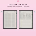 ADHD Meal Planner for Supernote Manta