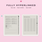 ADHD Meal Planner for Supernote Nomad - Hyperlinked
