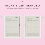ADHD Meal Planner for Supernote Nomad - Right Left Handed