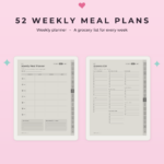 ADHD Meal Planner for Supernote Nomad - Weekly Plans