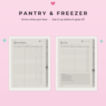 ADHD Meal Planner for Supernote Nomad - Pantry Freezer