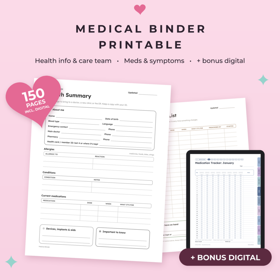 Medical Binder Printable