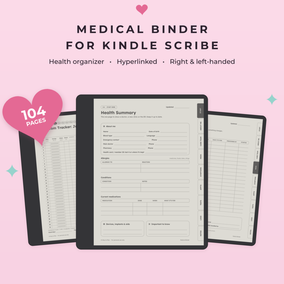 Medical Binder for Kindle Scribe