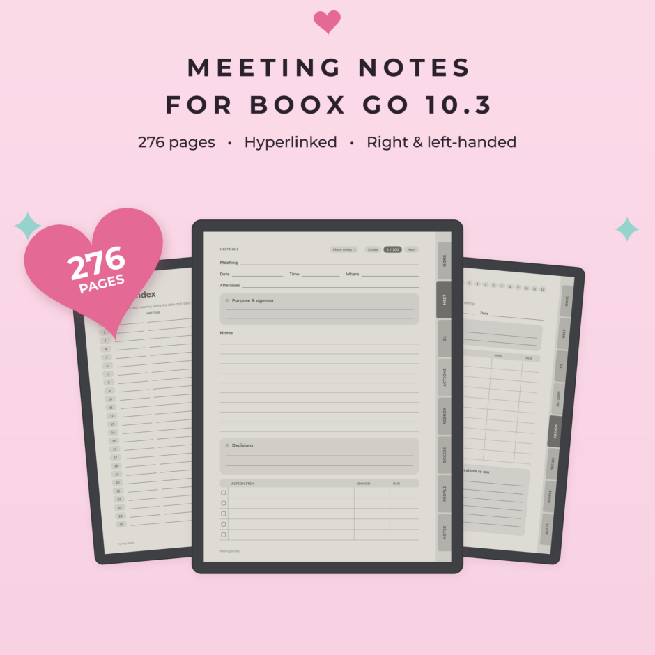 Meeting Notes for Boox Go 10.3