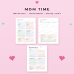ADHD Mom Planner Printable | Family Command Center, Kids Routine & Chore Charts, Mom Brain Dump + Bonus Digital Planner