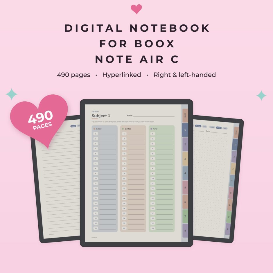 Digital Notebook for Boox Note Air C