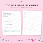 PCOS Tracker Printable | Symptom & Cycle Log