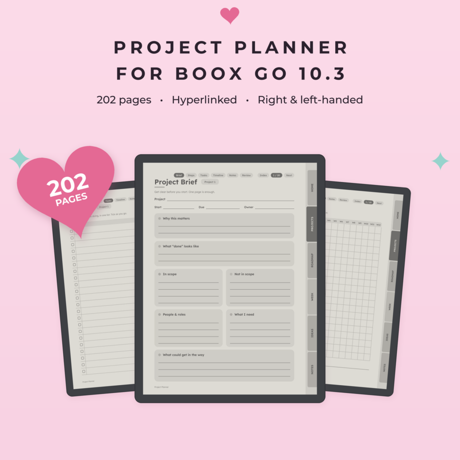 Project Planner for Boox Go 10.3