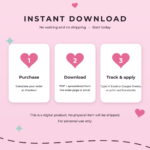 Scholarship Tracker Printable & Google Sheets Template | Way To Plan