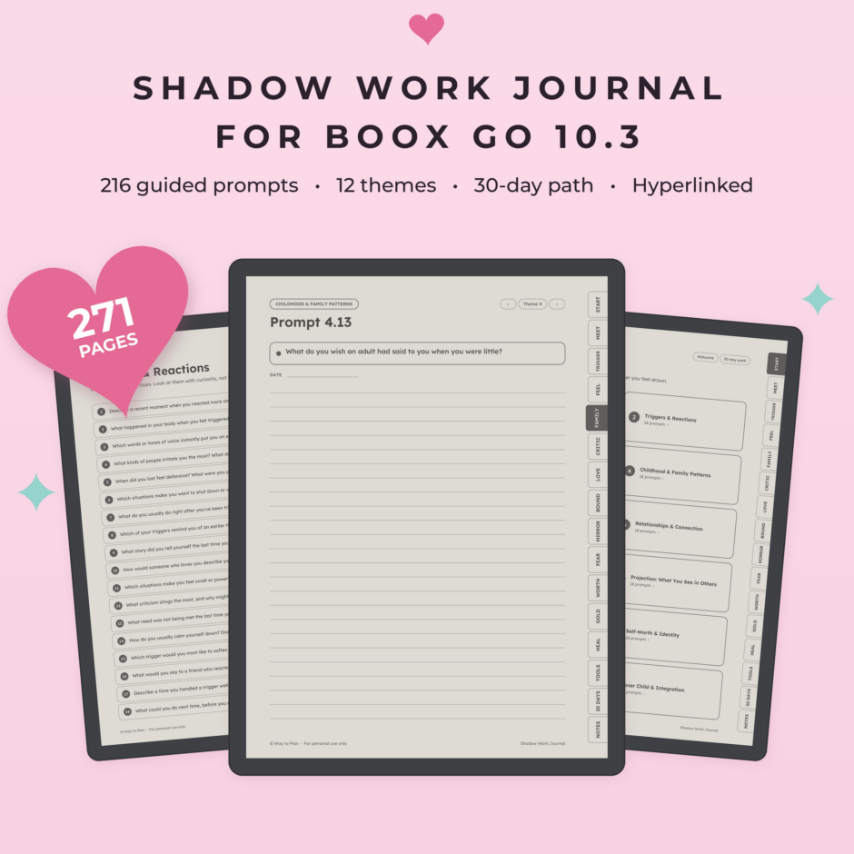 Shadow Work Journal for Boox Go 10.3