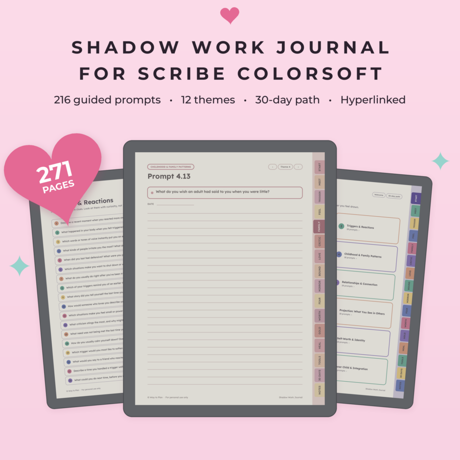 Shadow Work Journal for Kindle Scribe Colorsoft