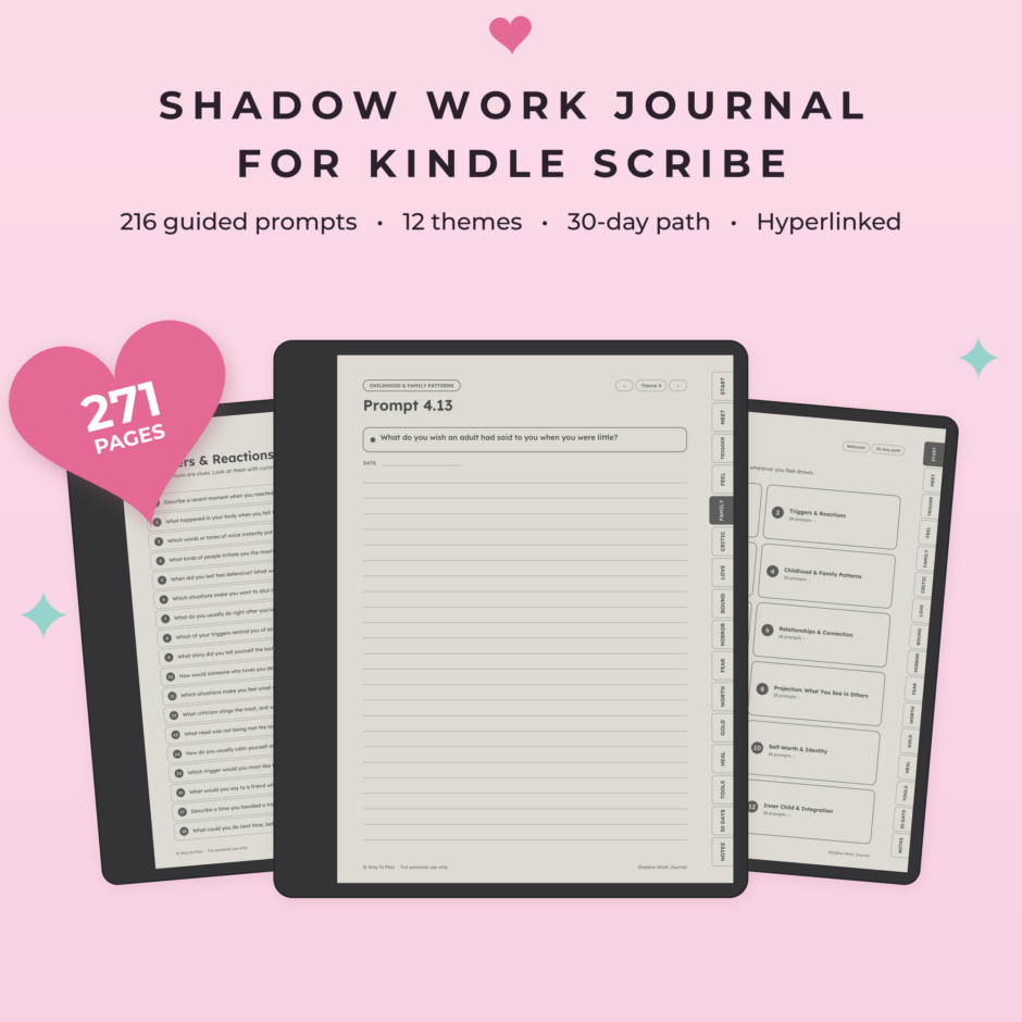 Shadow Work Journal for Kindle Scribe